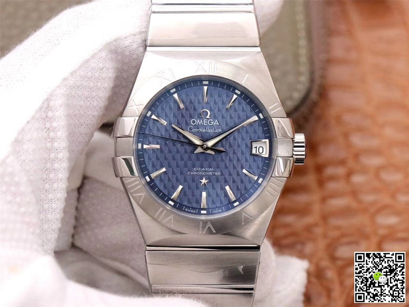 Omega Constellation Co-Axial 38MM 123.10.38.21.03.001 VS Factory Blue Dial