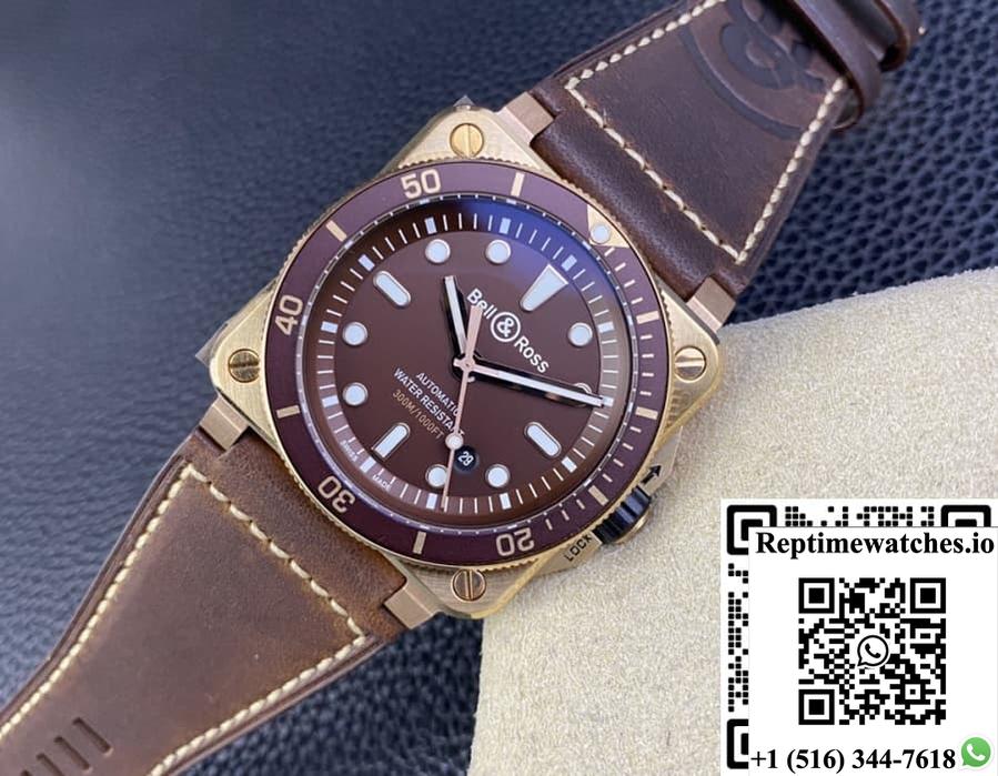 Bell & Ross Instruments Br0392-D-Br-Br-Sca Br Factory Bronze Case-Rep Time Watches