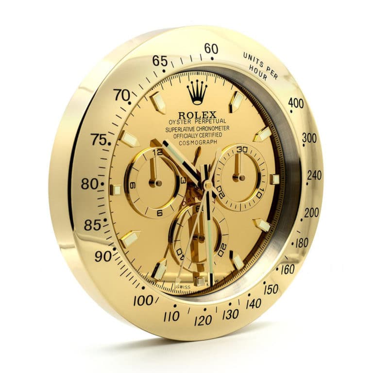 ROLEX WALL CLOCK - DAYTONA - RL-210 EDITION - DELUXE METAL WALL CLOCK