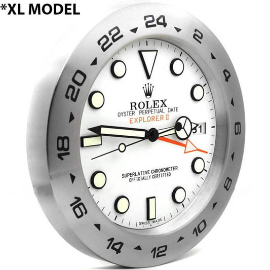 EXPLORER 2 – “XL” POLAR DIAL – BRL-37 DELUXE METAL WALL CLOCK