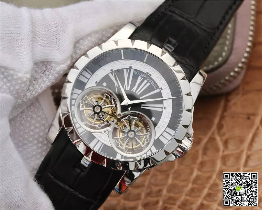 Roger Dubuis Excalibur RDDBEX0291 JB Factory Tourbillon Black Dial