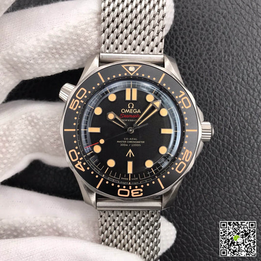 Omega Seamaster 210.90.42.20.01.001 James Bond 007 VS Factory Black Dial