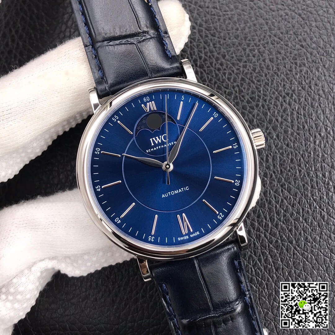 IWC Portofino Moon Phase IW459402 MKS Factory Blue Dial
