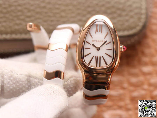 Bvlgari Serpenti BV Factory Ceramic White Dial