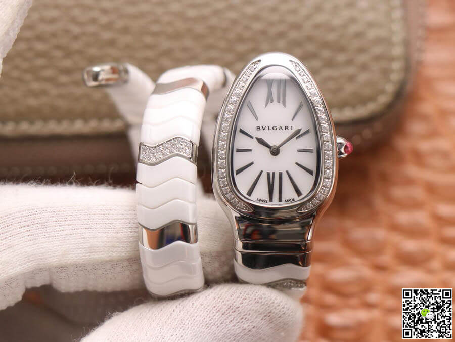 Bvlgari Serpenti BV Factory Stainless Steel Diamond Case