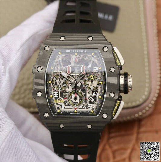 Richard Mille RM11-03 KV Factory Black Carbon Fiber Case