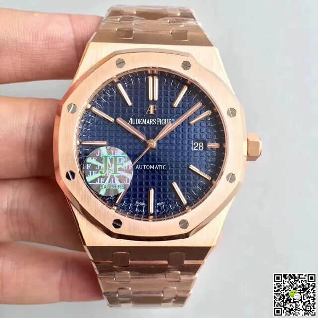 Audemars Piguet Royal Oak 15400OR.OO.1220OR.03 JF Factory Rose Gold Blue Dial