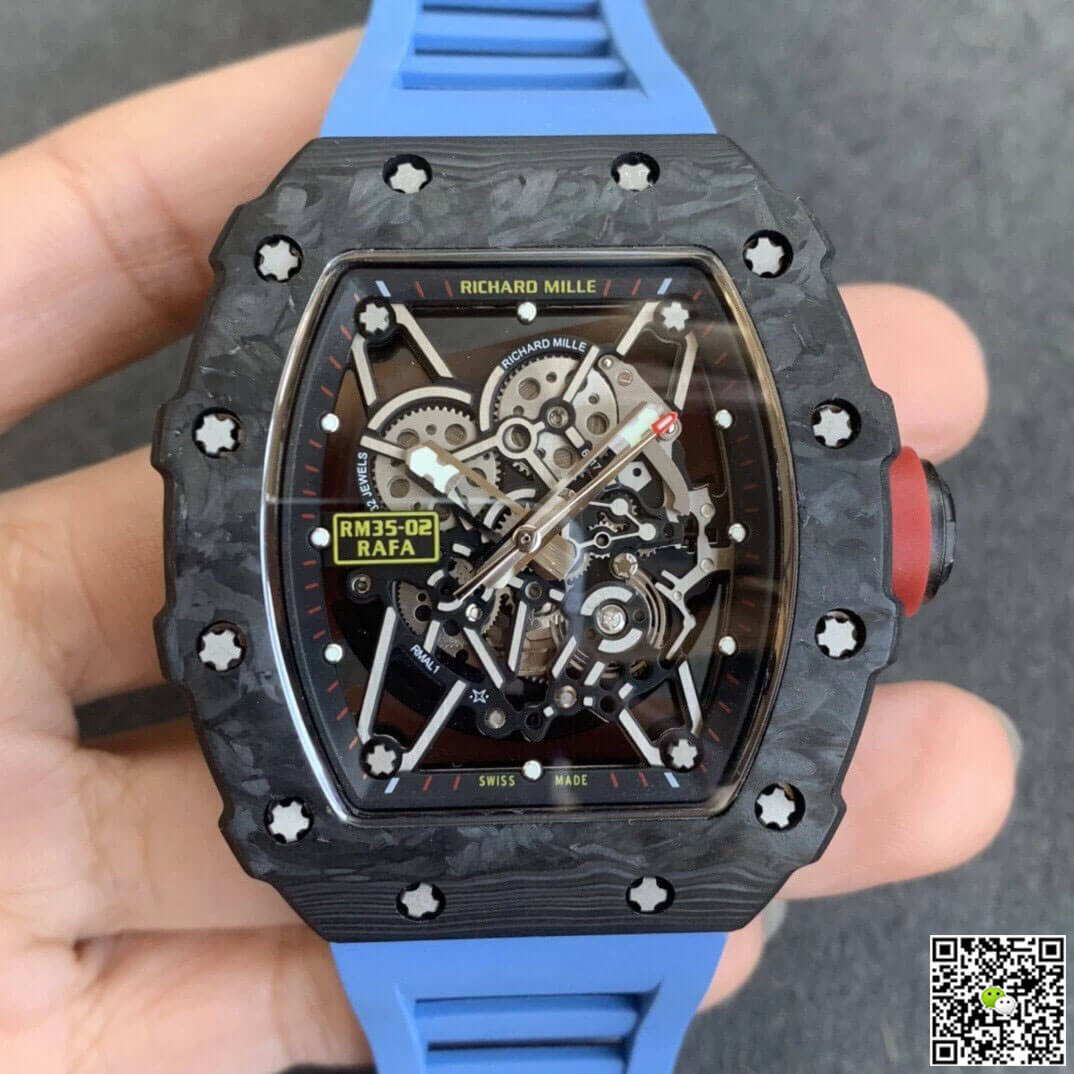 Richard Mille RM35-02 KV Factory V3 Carbon Fiber Shell Hollow Dial
