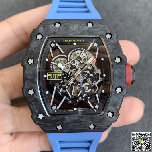Richard Mille RM35-02 KV Factory V3 Carbon Fiber Shell Hollow Dial
