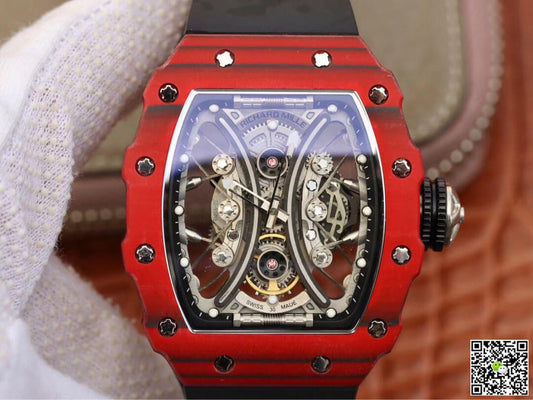 Richard Mille RM53-01 KV Factory TPT Carbon Fiber Black Strap