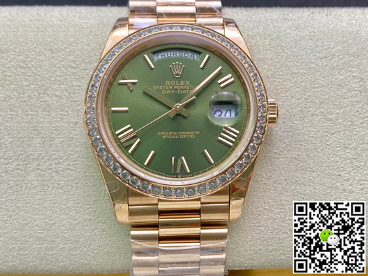 Rolex Day Date M228345RBR-0011 EW Factory Rose Gold