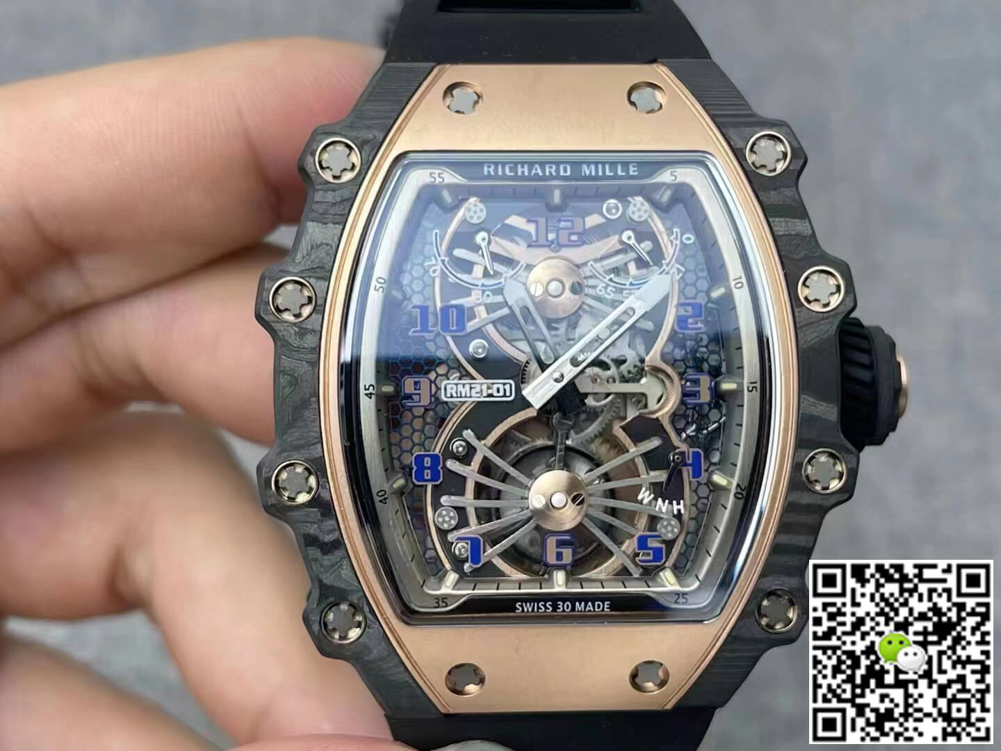 Richard Mille RM21-01 RM Factory Tourbillon 5N Red Gold Case