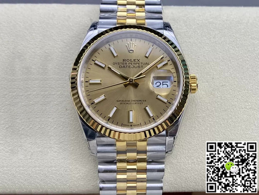 Rolex Datejust M126233-0015 VS Factory Yellow Gold
