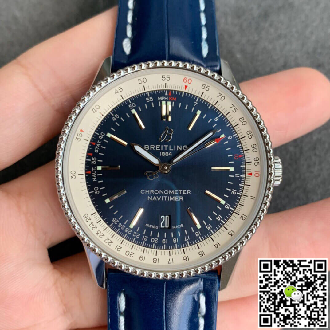 Breitling Navitimer 1 A17326211C1P3 V7 Factory Leather Strap