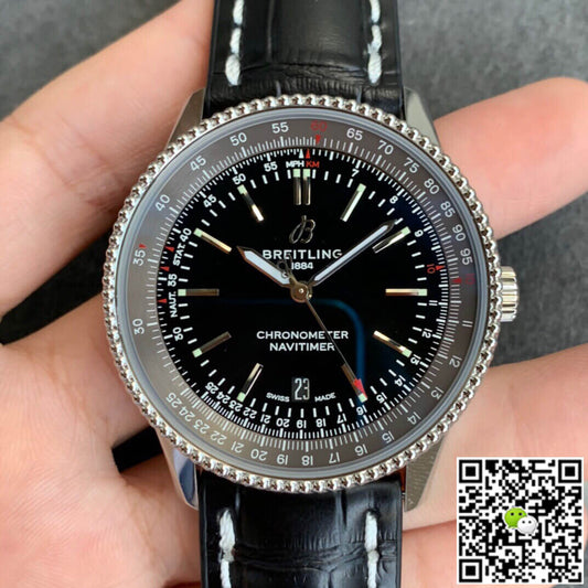 Breitling Navitimer 1 V7 Factory Stainless Steel Black Dial
