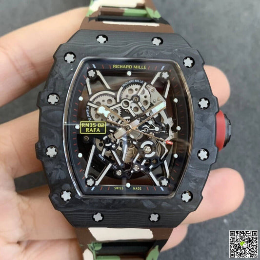 Richard Mille RM35-02 KV Factory V3 Carbon Fiber Camouflage Strap