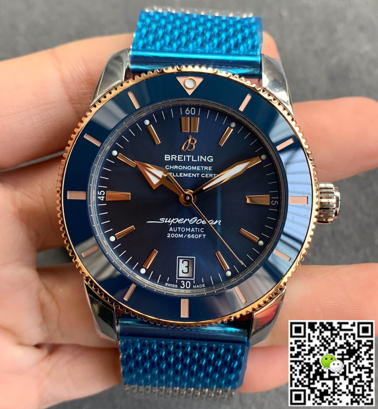 Breitling Superocean Heritage UB2010161C1A1 GF Factory Blue Dial