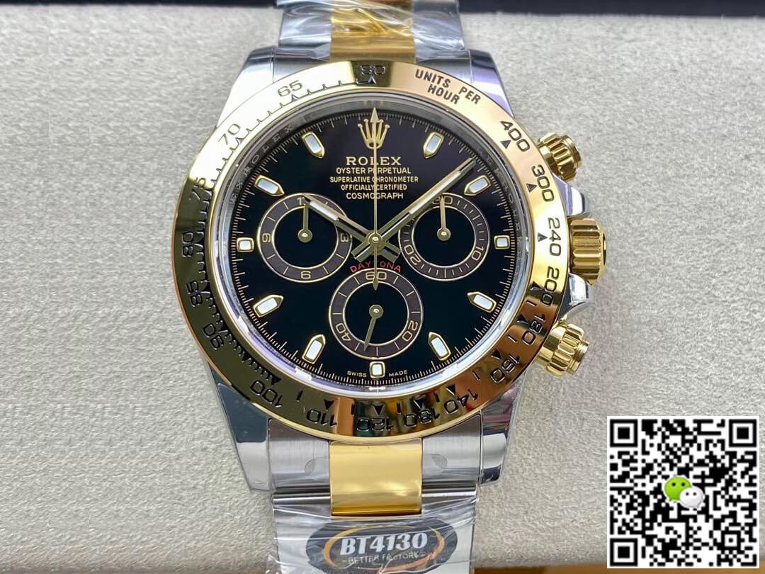 Rolex Daytona M116503-0004 BT Factory Yellow Gold Black Dial