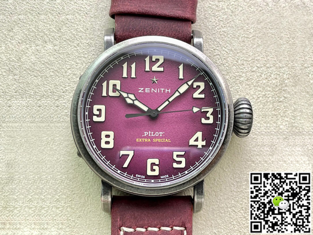 Zenith Pilot Type 20 Extra Special Ton Up 45MM 11.2430.679.21.C801 XF Factory Purple Dial