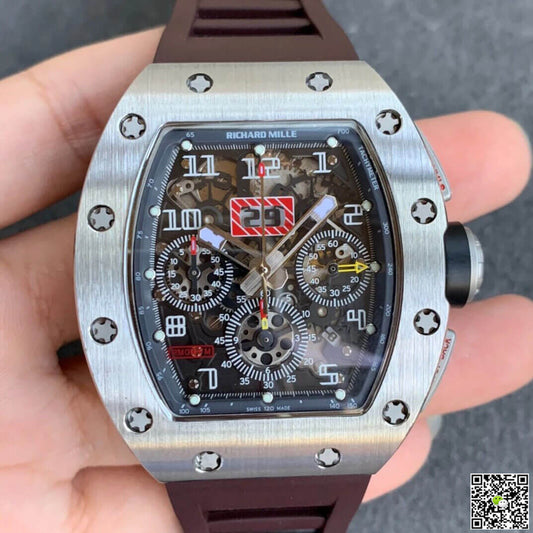 Richard Mille RM11 KV Factory Titanium Brown Strap