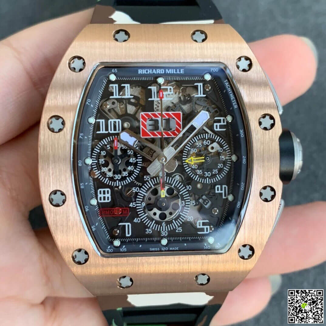 Richard Mille RM11 KV Factory Rose Gold Camouflage Strap