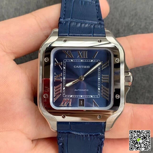 Cartier Santos WSSA0030 V6 Factory Blue Dial