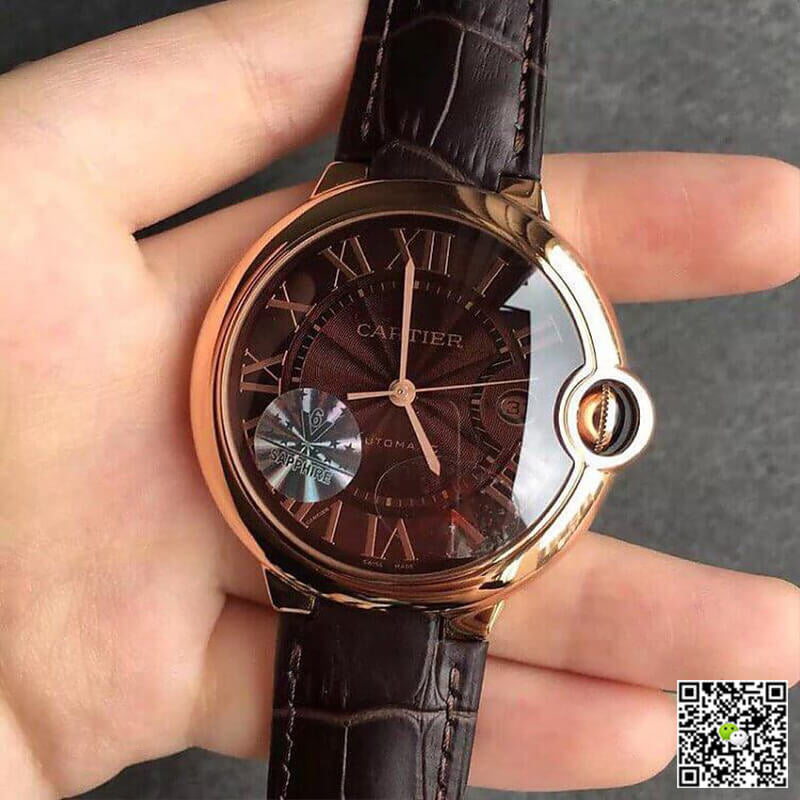 Ballon Bleu De Cartier W6920037 V6 Factory Chocolate Color Dial