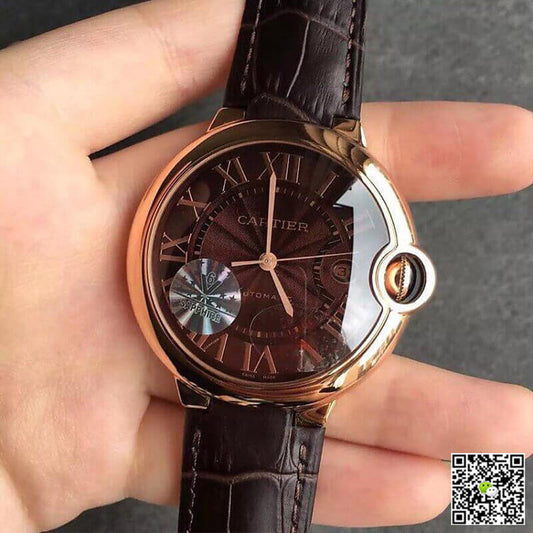 Ballon Bleu De Cartier W6920037 V6 Factory Chocolate Color Dial