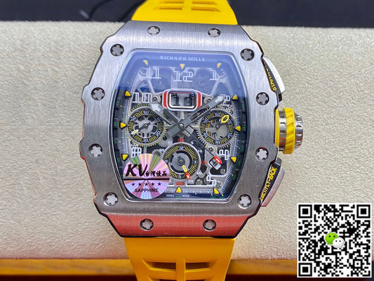 Richard Mille RM011 FELIPE MASSA KV Factory Titanium Steel Case