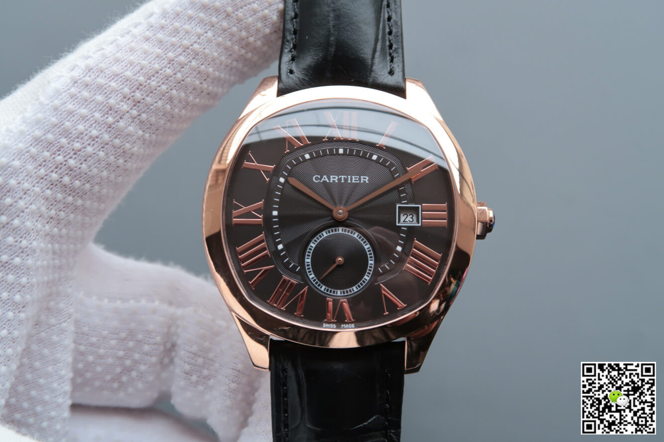Drive De Cartier WGNM0004 V6 Factory Rose Gold Grey Dial