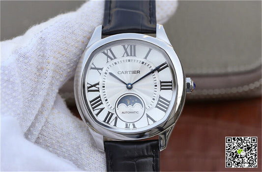 Drive De Cartier Moonphase WSNM0008 Silver Dial