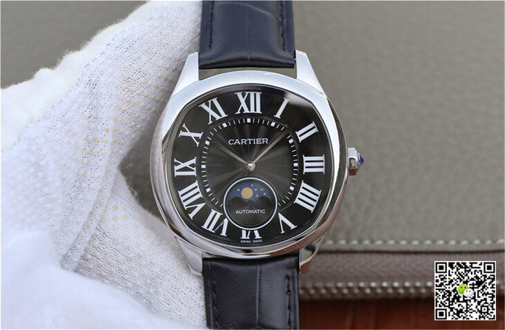 Drive De Cartier Moonphase WGNM0009 Black Dial