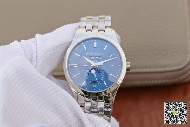 Patek Philippe Complications 5396/1G-001 KM Factory Steel Strap Blue Dial