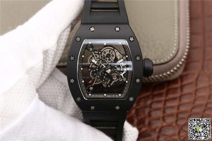 Richard Mille RM055 KV Factory Ceramics Black Strap
