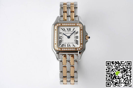 Panthere De Cartier W3PN0007 27MM BV Factory White Dial
