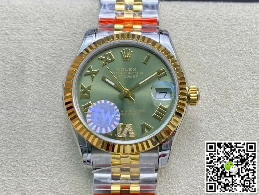 Rolex Datejust 178273 31MM TW Factory Green Dial