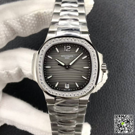 Patek Philippe Nautilus Ladies 7118-1200A-011 PF Factory Gray Black Gradient Dial