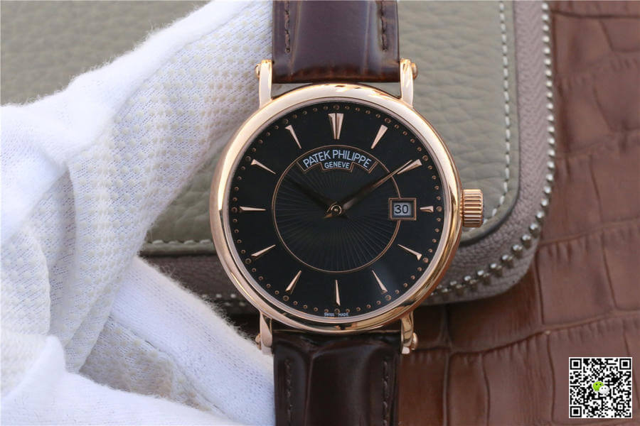 Patek Philippe Calatrava ZF Factory Rose Gold Black Dial