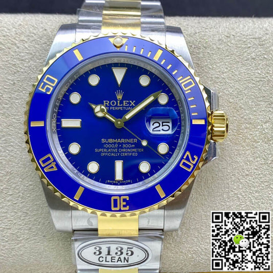Rolex Submariner 116613LB-97203 Clean Factory V4 Blue Dial