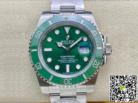 Rolex Submariner 116610LV-97200 Clean Factory V4 Green Dial