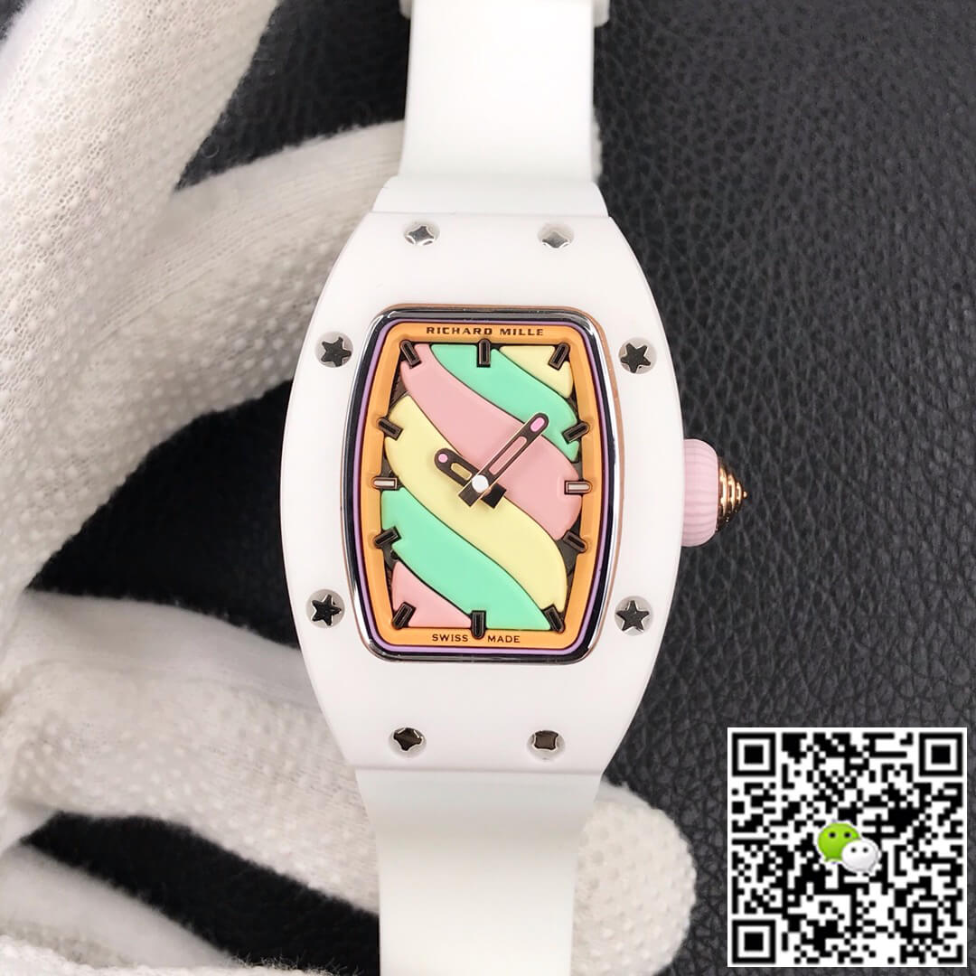 Richard Mille RM-07 Bon Bon RM Factory White Rubber Strap