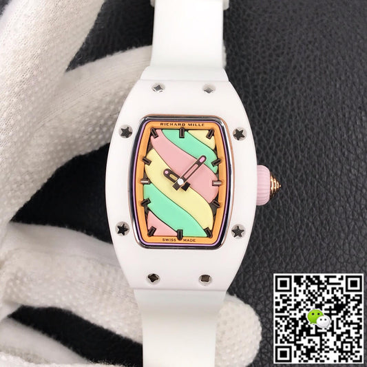 Richard Mille RM-07 Bon Bon RM Factory White Rubber Strap