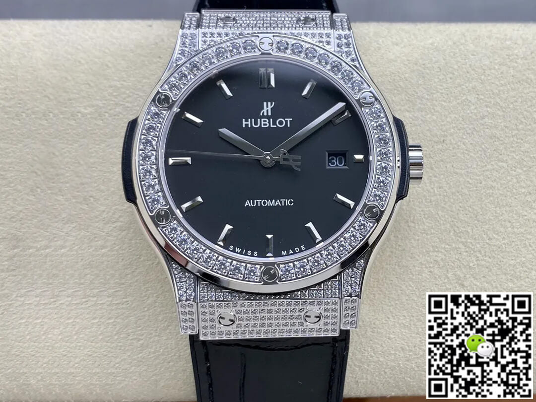 Hublot Classic Fusion 542.NX.1171.LR.1704 42MM HB Factory Diamond Black Dial