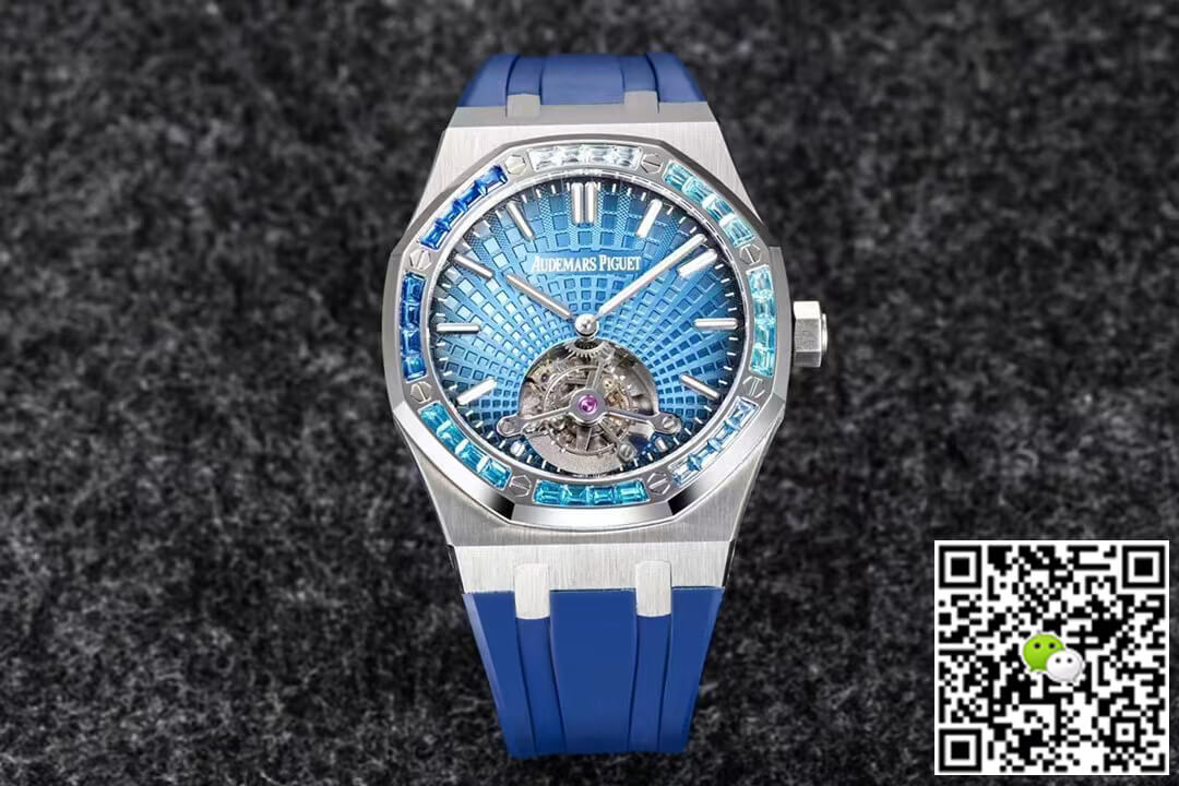 Audemars Piguet Royal Oak Tourbillon R8 Factory V3 Blue Rubber Strap