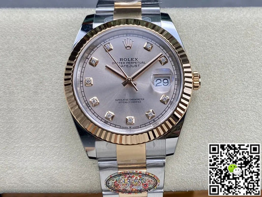 Rolex Datejust 41MM M126331-0007 Clean Factory Rose Gold