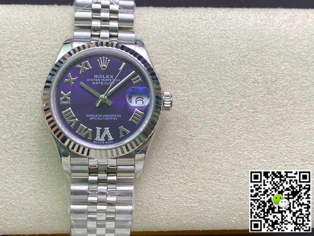 Rolex Datejust M178274-0088 31MM EW Factory Purple Dial