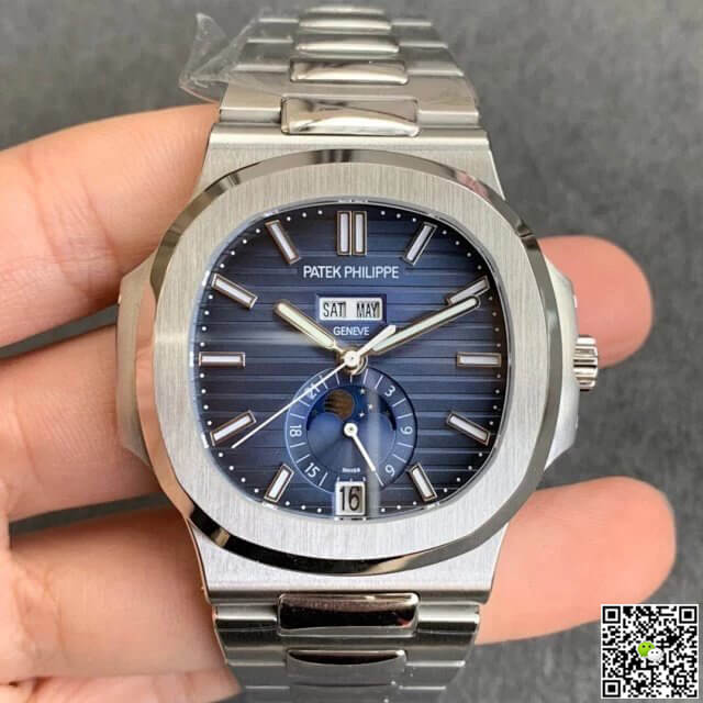 Patek Philippe Nautilus 5726/1A-014 Moonphase GR Factory Stainless Steel Strap