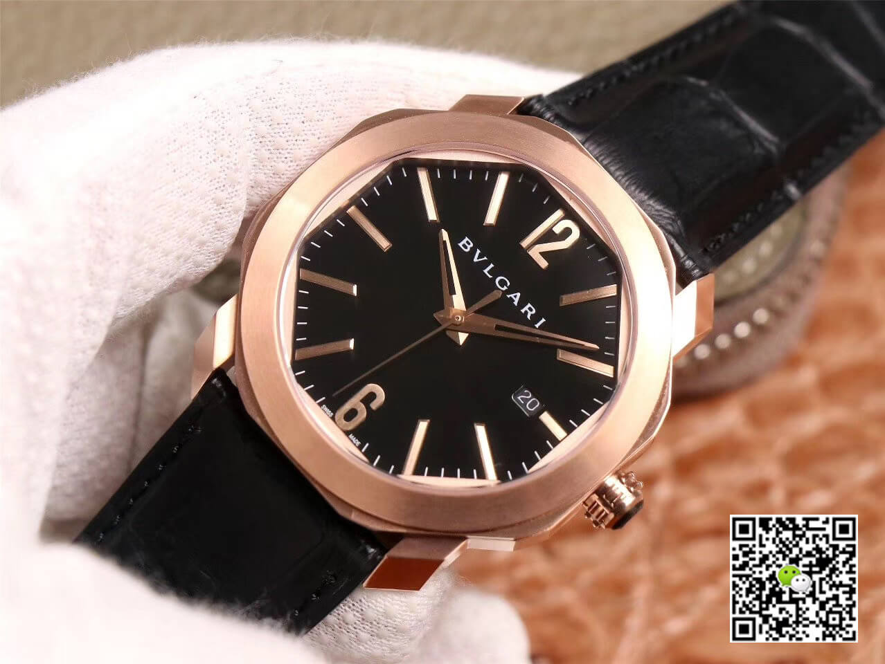Bvlgari Octo 101963 BGOP41BGLD BV Factory Black Dial