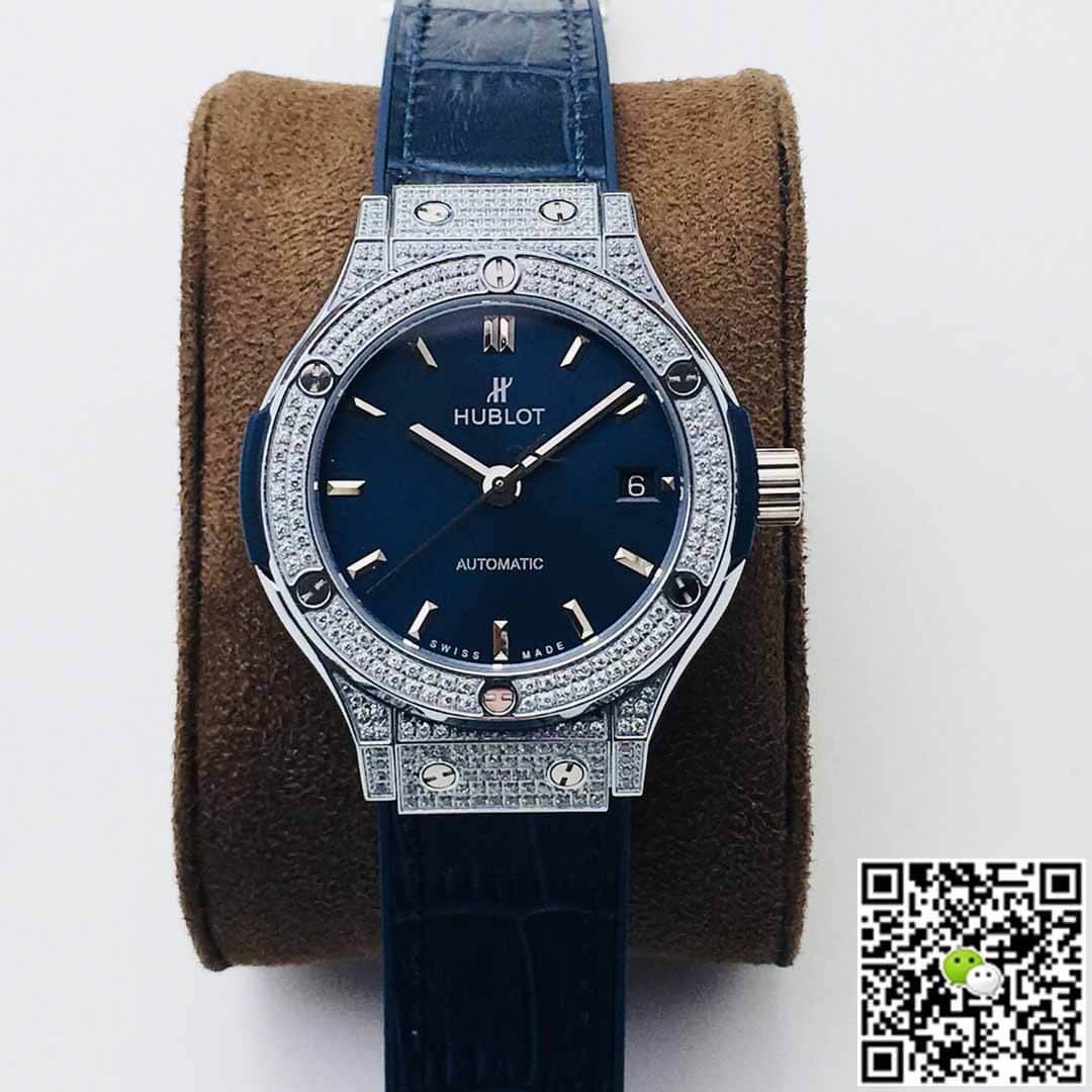 Hublot Classic Fusion 38MM HB Factory Diamond Blue Dial