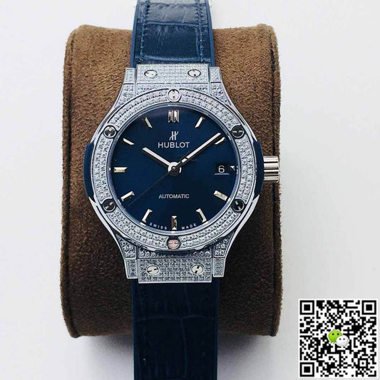 Hublot Classic Fusion 38MM HB Factory Diamond Blue Dial